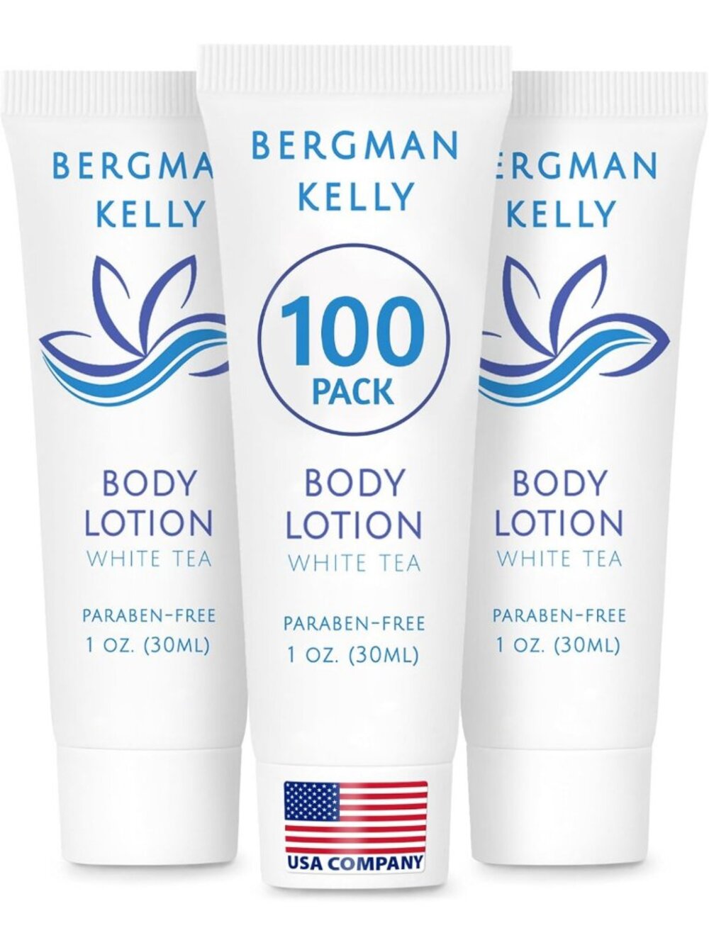 Travel Size White Tea Lotion - 1 fl oz, 100 Pack - Refreshing Guest Toiletries